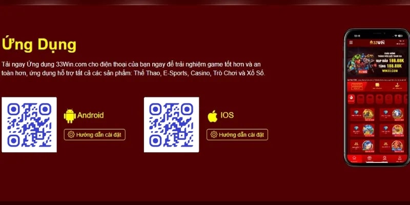 Tải app 33Win66 bằng QR